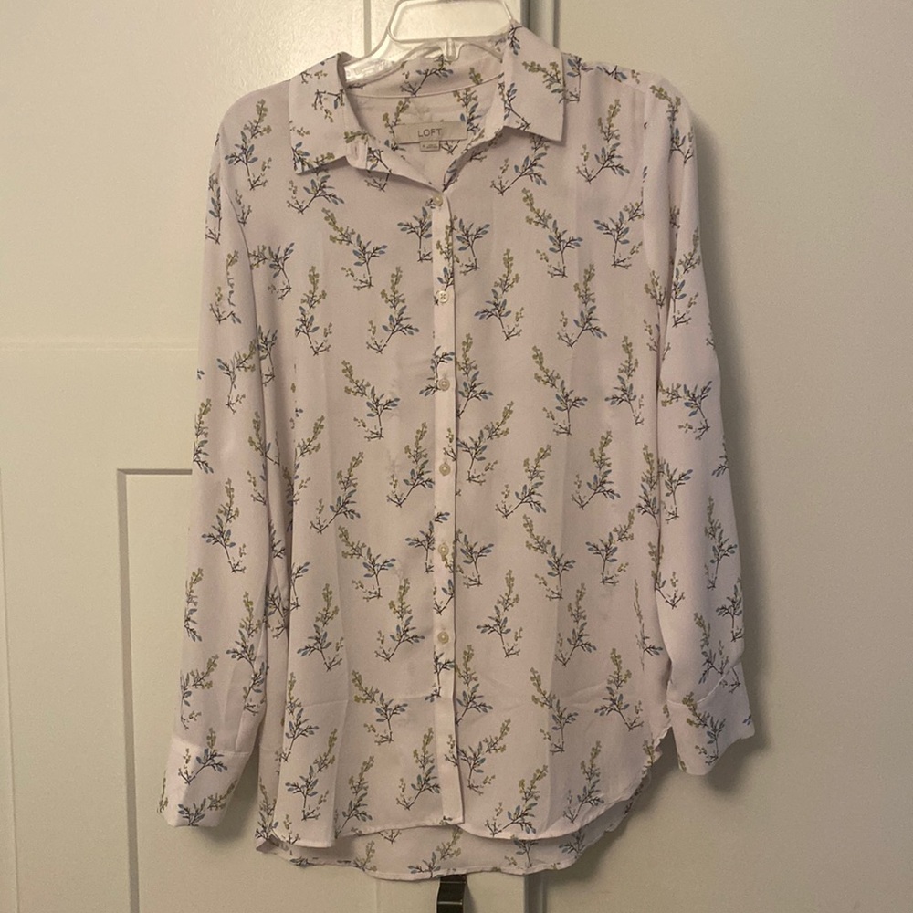 Ann Taylor Loft Whimsy Dress Shirt